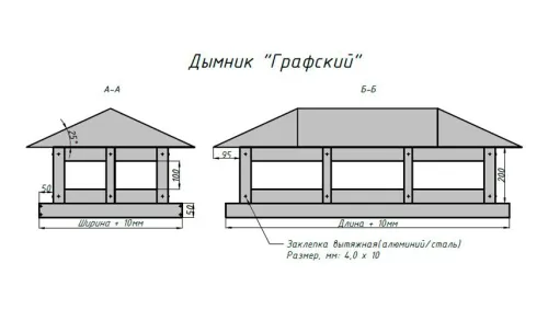 Дымник Графский TINMASTER 0.50мм Satin 7024 (темно-серый) 390х520мм купить в Москве