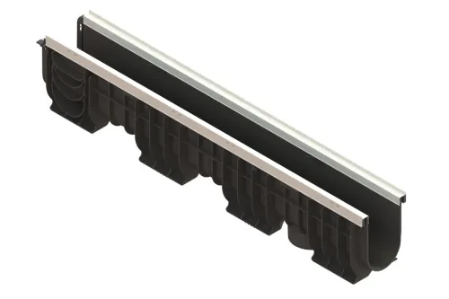 Лоток водоотводный  PolyMax Basic ЛВ-10.16.20-ПП  пластиковый  усиленный 8047-М	 купить в Санкт-Петербурге